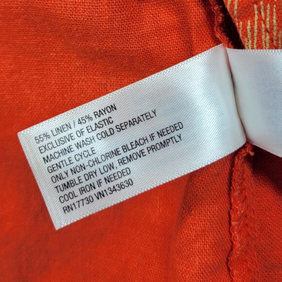 Universal Thread Dress Womens Medium Orange Smocked Top Adjustable Straps Summer - Picture 4 of 16